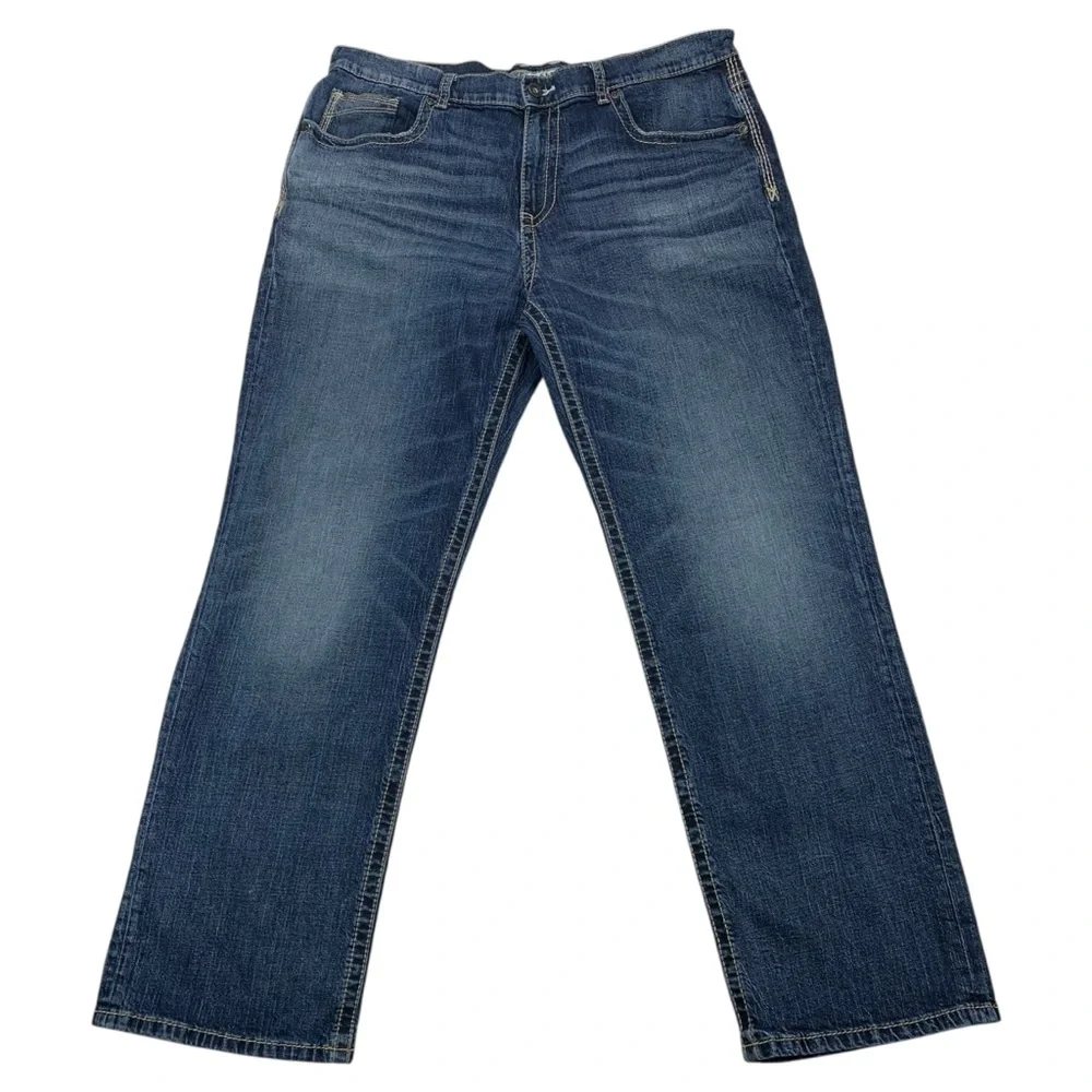 BKE Seth men’s straight leg jeans‎ size 38R blue medium wash